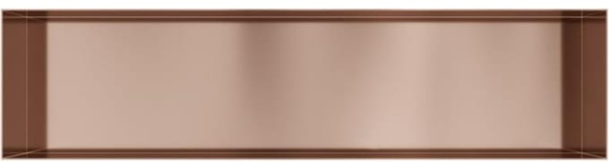 Hotbath &More BOX120F inbouwnis 30x120x10cm zonder frame geborsteld koper PVD