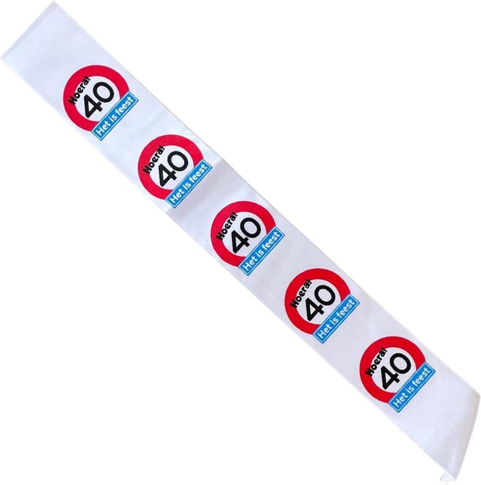 Sjerp 40 Jaar - Verjaardag Feest Accessoire voor Haar of Hem - 3BMT®