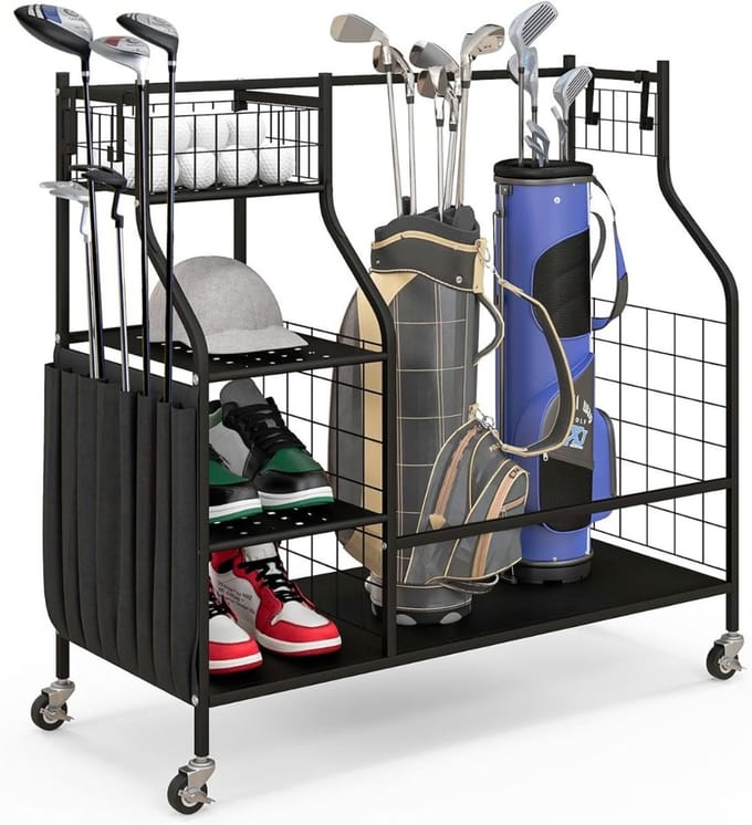 ApexArte® Golftas Standbag - Golf Accessoires - Zwart