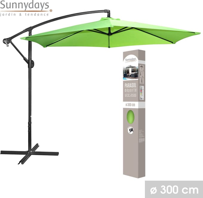 RONDE GEDEPORTEERDE PARASOL ANIJS DIAM 300CM CANVAS 180GR