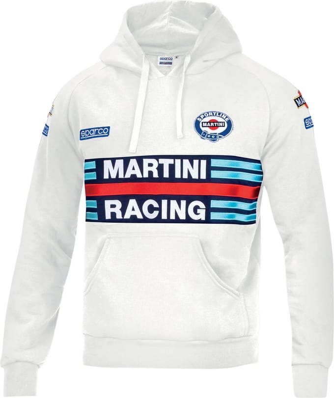 Sparco Hoodie Martini Racing Replica - wit / s