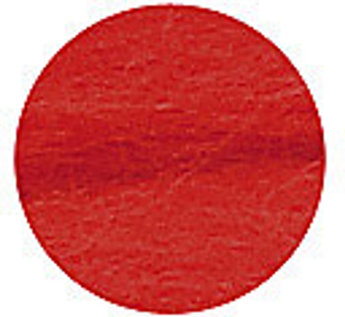 Merino Wol, dikte 21 my, kerstrood, 100 gr/ 1 doos