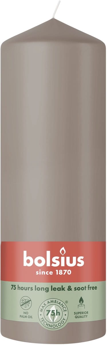 Bolsius Stompkaars 200/68 Light Taupe (1 stuk)