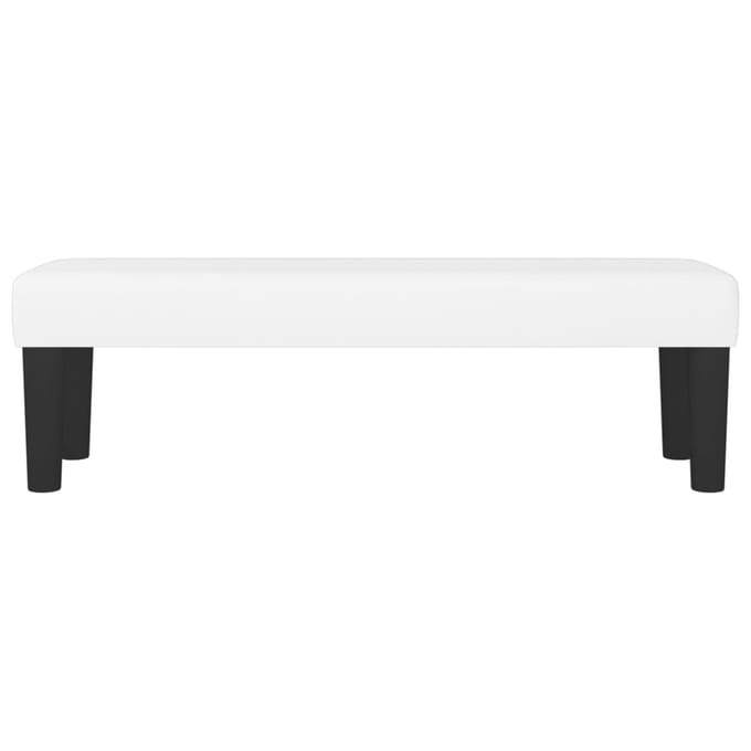 vidaXL - Bankje - 100x30x30 - cm - kunstleer - wit