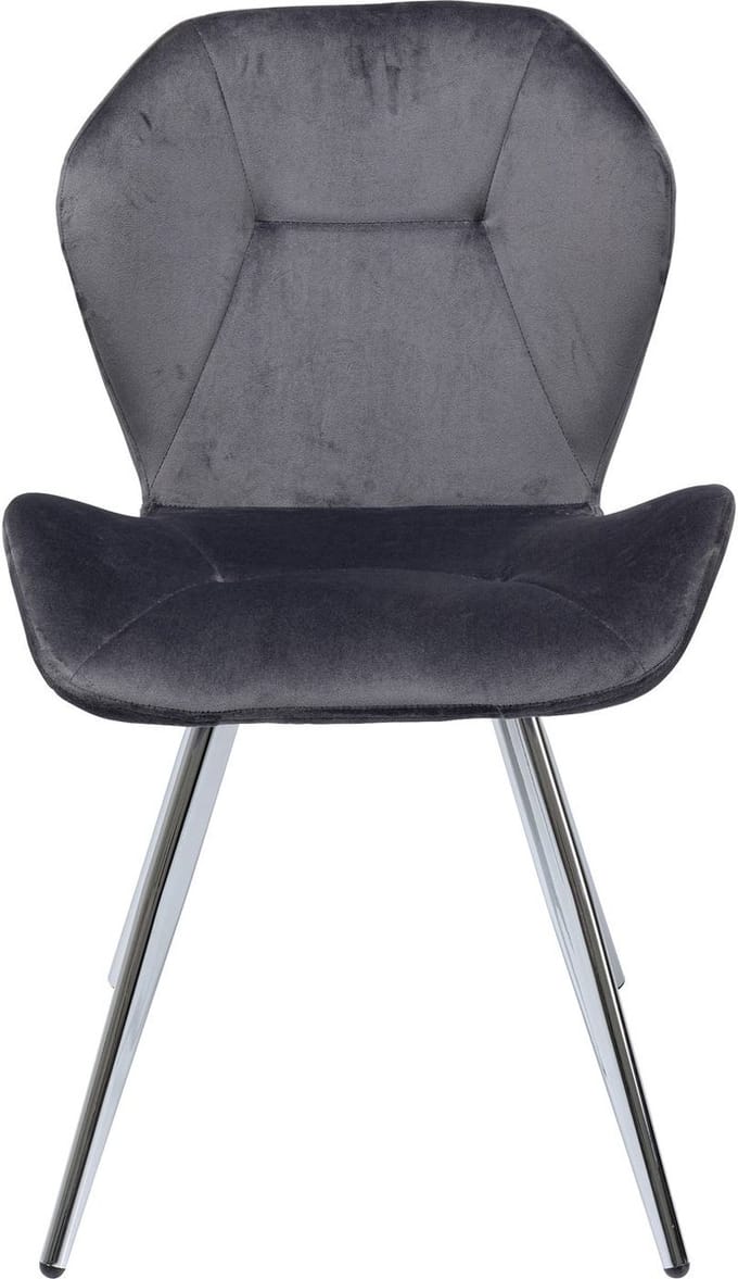 Kare Eetkamerstoel Viva Grey Chrome