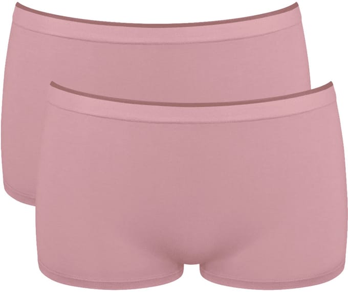 Sloggi Women GO Sense Short (2-pack) - dames boxer - oudroze