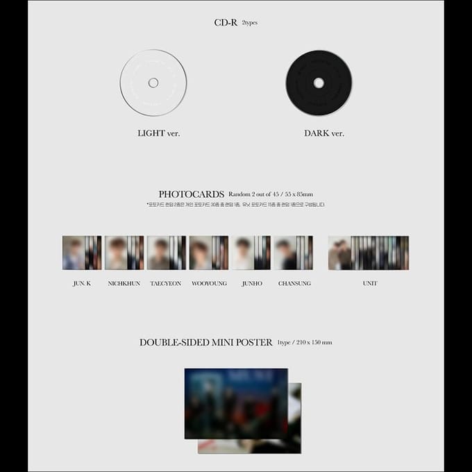 2PM [MUST] 7e Album Random ver. gray