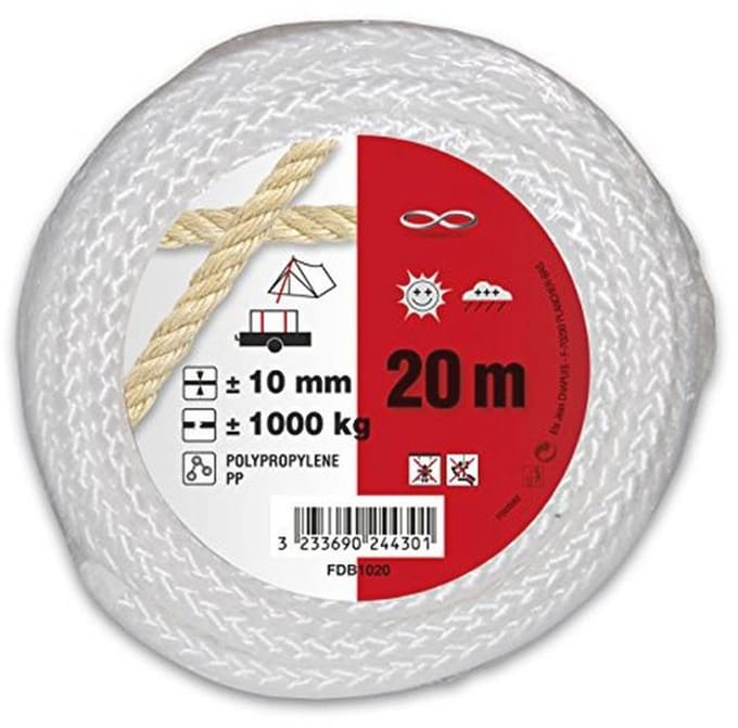 Gevlochten polypropyleen touw 10 mm, 20 m – Voor diverse toepassingen