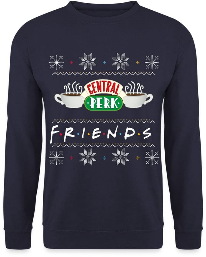 Friends Central Perk Lelijk Kerstmis Sweater Heren