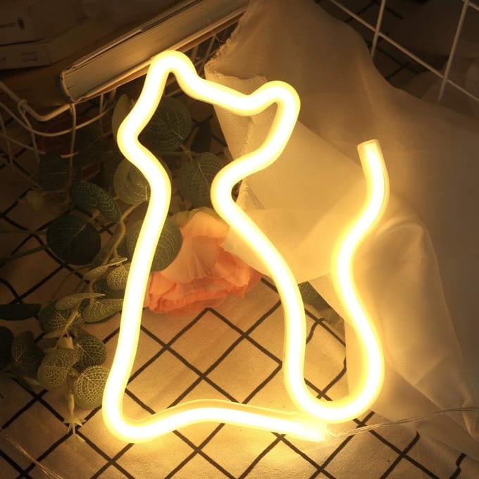 Neon led lamp Kat -