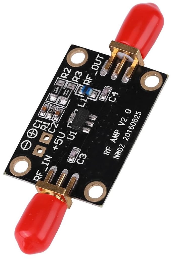 Dailygoody - Module Amplifier - Low Noise - High Gain 21dB - 0.01-4GHz - Voor Radio Amateur - Compact formaat