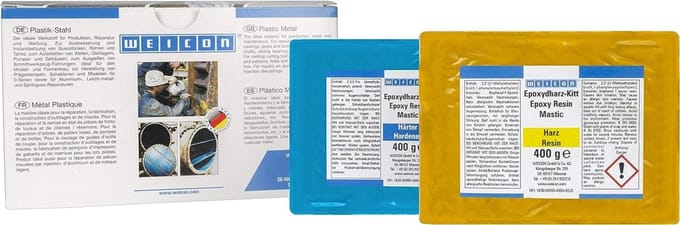 WEICON Epoxyhars-Kit – 800g kneedbare reparatiemassa