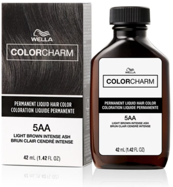 Wella Color Charm Permanent Liquid Haircolour - 5AA - Light Brown Intense Ash - Wella haarkleuring - Haarkleuring - Toner - Asbruin