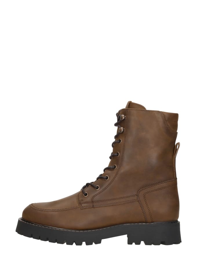 SUB55 Veterschoenen Hoog Veterschoenen Hoog - cognac - Maat 41