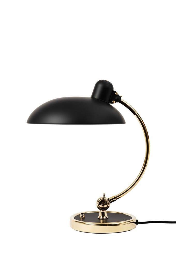 Fritz Hansen Kaiser Idell 6631 Luxe Tafellamp Mat Zwart & Messing - Speciale Editie