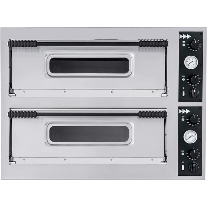 Prismafood Basic XL 44 - Twee Kamer Pizzaoven - 8 Pizzas - 400 V - 12000 W