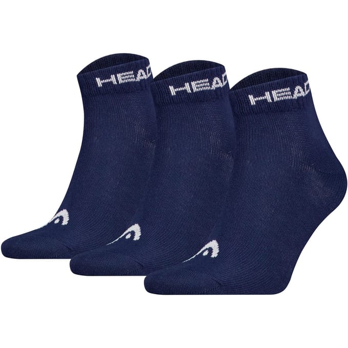 HEAD unisex 3P quartersokken elements blauw
