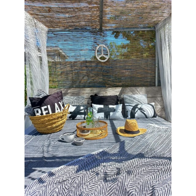 Paint Lines #3 Kussenhoes | Outdoor / Buiten | Katoen / Polyester | 30 x 50 cm