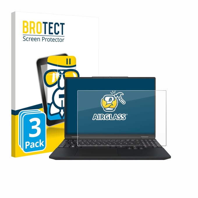 Screenprotector 3 Stuks voor Tuxedo InfinityBook Max 15 Gen 10 Beschermglas transparant