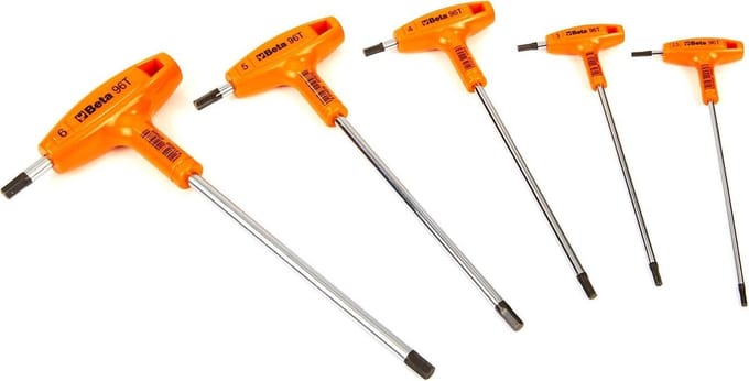 Haakse zeskant stiftsleutelset Beta Tools 96T/S5P (5 delig)