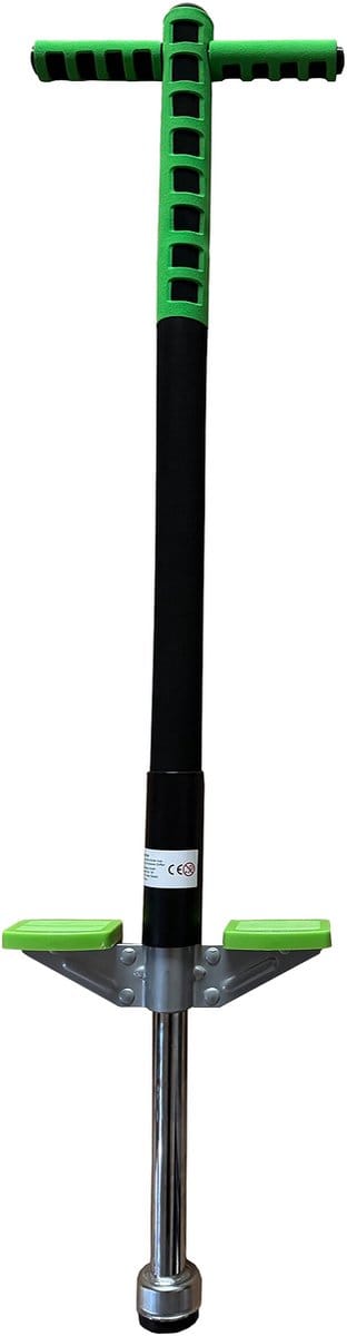Pogo stick - kinderen - max. 35 kg - rvs - antislip - zwart-groen
