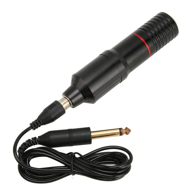 Set Machine à Tatouer Connecteur RAC Alliage Réglable Machine à Tatouer Rotative Stylo pour Traceur Ombreur Noir noire rouge