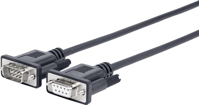 Pro RS232-kabel man - vrouw, 1,5 m