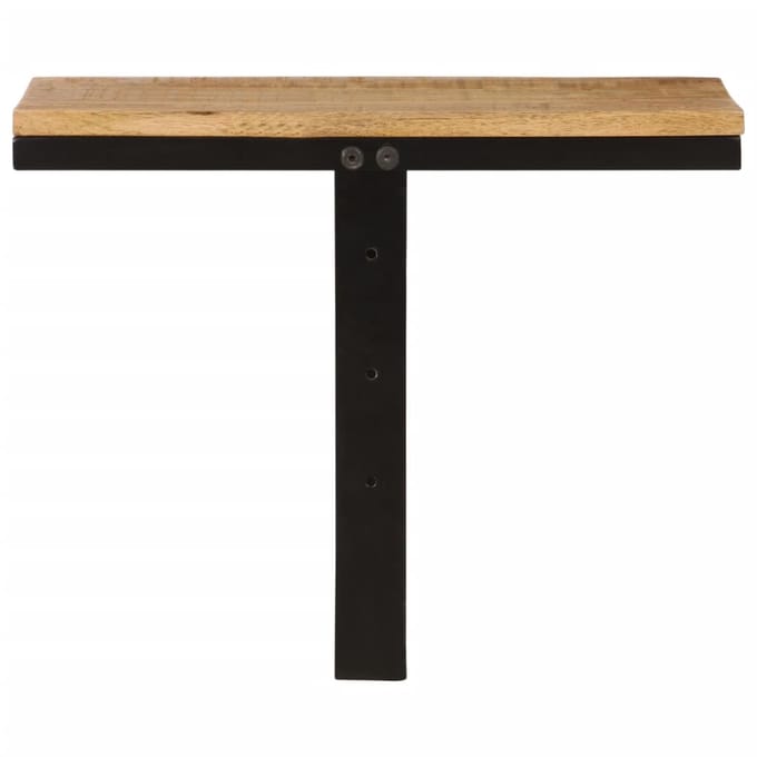 vidaXL - Wandschap - 40x30x32 - cm - massief - mangohout - en - ijzer