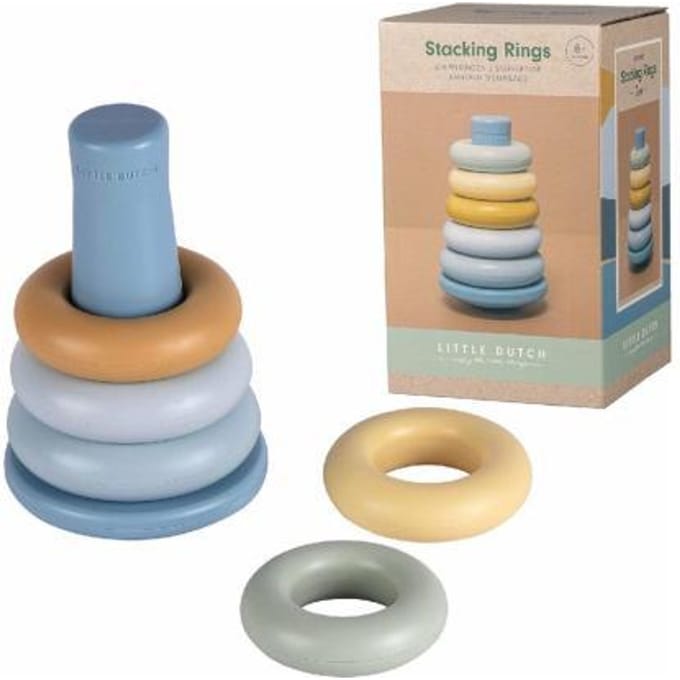 Little Dutch Stapelringen blauw Interactief speelgoed