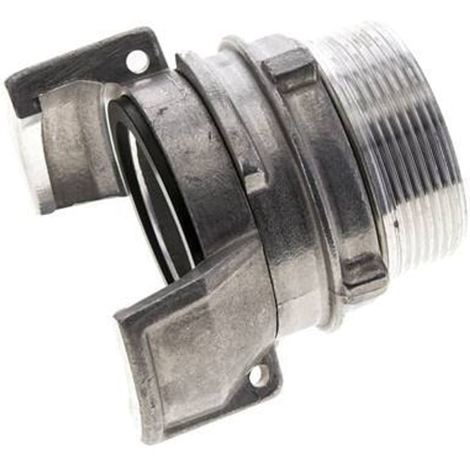 Guillemin DN 50 Aluminium Koppeling G 2'' Buitendraad Met Borgring