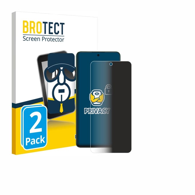 BROTECT - privacy screenprotector voor Oppo Reno 12 FS - Folie Beschermfolie Blauwlichtfilter 2 Stuks