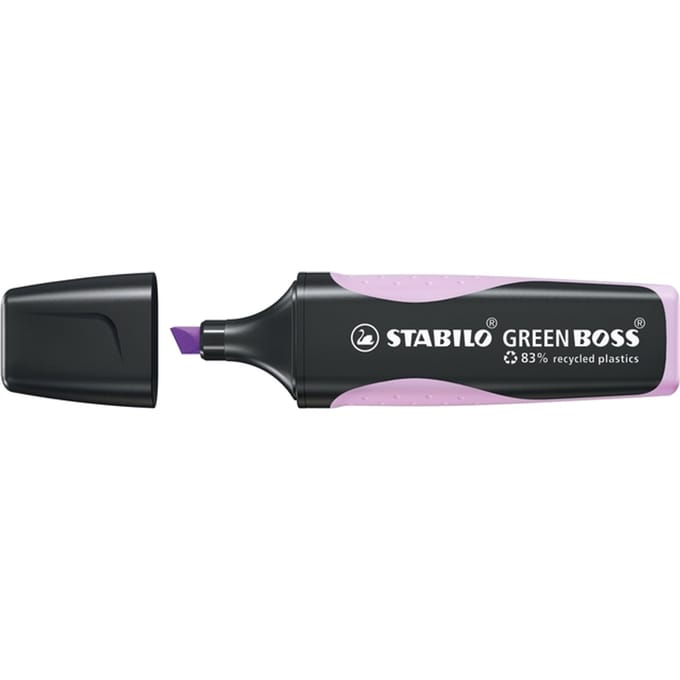 STABILO GREEN BOSS Pastel, milieuvriendelijke markeerstift, lila blush, per stuk