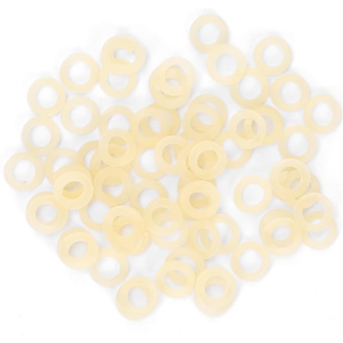 100 stuks Zak Orthodontische Elastiekjes Elastische Elastiekjes voor Beugel Accessoire 1/4 Inch 1/4 Inch white