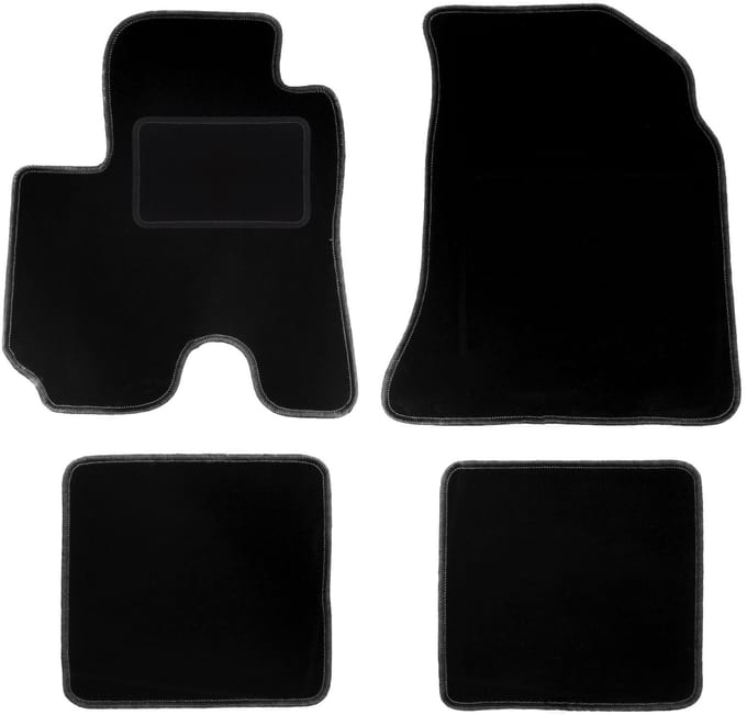 Zwarte veloursmatten voor: Mazda Demio hatchback (1996-2003)
