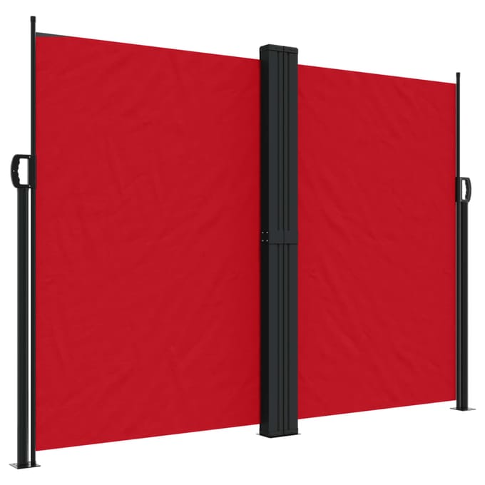 vidaXL - Windscherm - uittrekbaar - 180x600 - cm - rood