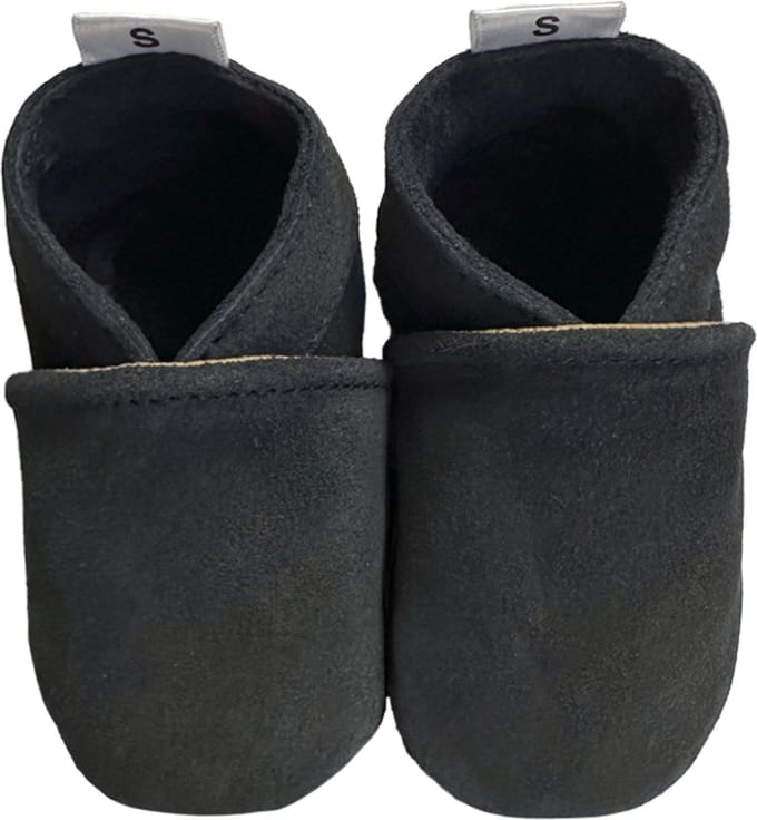 BabySteps babyslofjes Grafiet Grijs Suede Maat EUR 16/17