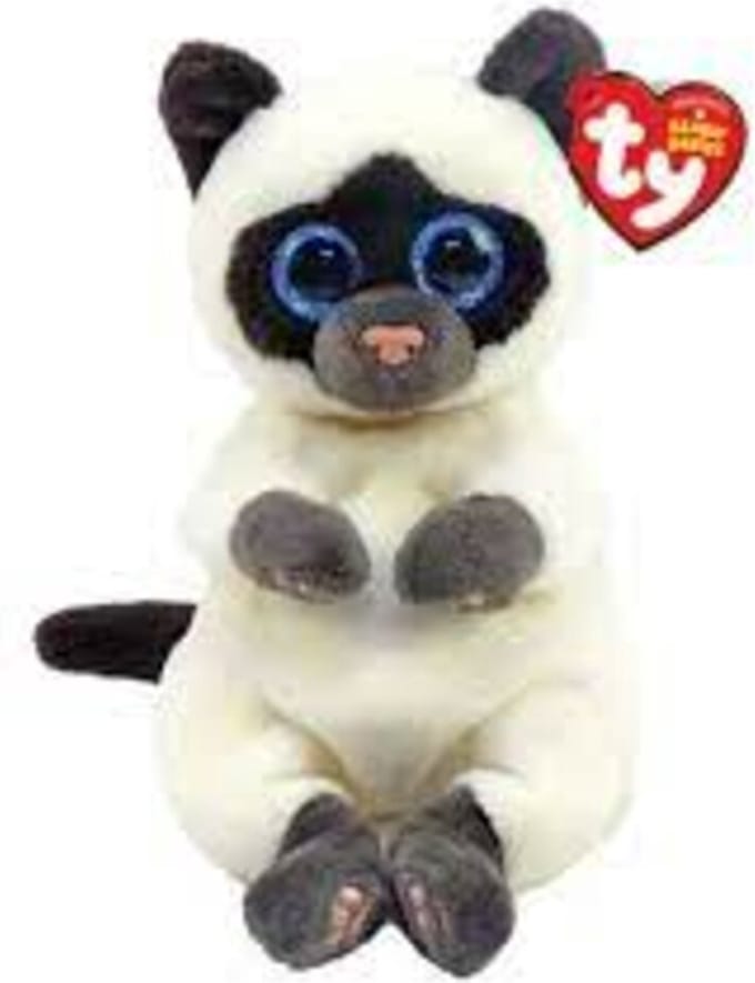 TY Beanie Babies Bellies Miso Siames Cat 15 cm