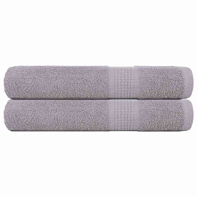 vidaXL - Saunahanddoeken - FROGN - 2 - st - 80x200 - cm - 360 - g/m² - grijs