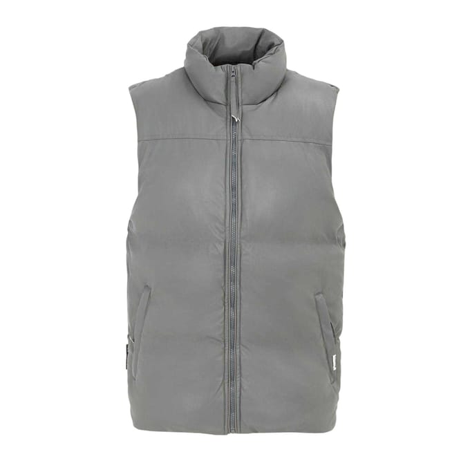 Firetrap Herenvest met PU-vulling (Donkergrijs)