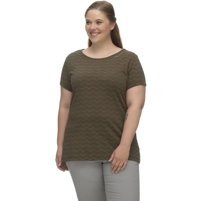 T-shirt dames Ragwear Mintt Zig Zag Plus