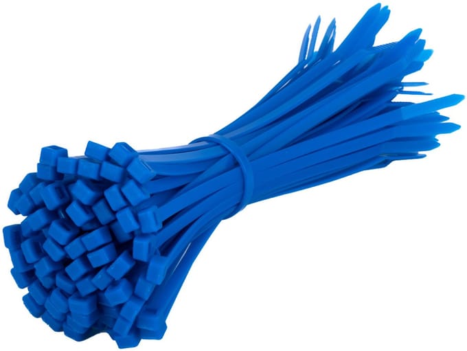 TD47 Kabelbinders 4.8 x 200 mm Fluor Blauw - Tie wraps - Tyraps