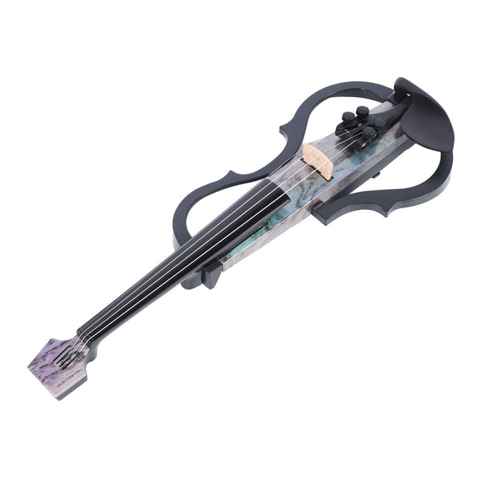 Professionele Stille Elektrische Viool Koolstofvezel en ABS 44 Volledige Grootte Elektrische Viool met Element gray