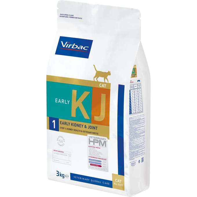 2x3kg Virbac Veterinary HPM Cat KJ1 Early Kidney & Joint Support droogvoer voor katten