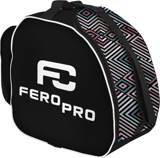 FEROCITY Skischoenentas Premium - Skischoentas met afneembare helmzak - Waterdicht - 41 x 29 x 35 cm - Geometry