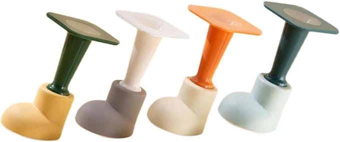Deurstopper - Muurstopper - Bescherming Muur - Geen Boorgaten - 6.70X4.70CM - Diverse Kleur