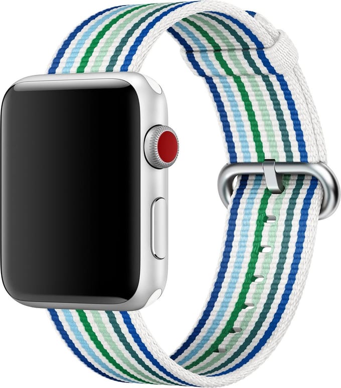 Apple Woven Nylon Apple Watch 38mm / 40mm / 41mm / 42mm Blue Stripe