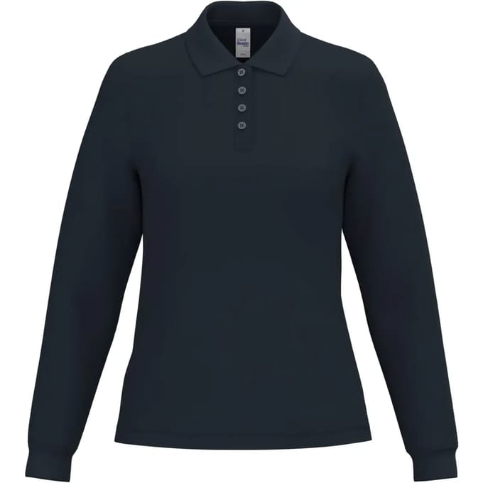 Damespolo met lange mouwen iDeal Basic Brand