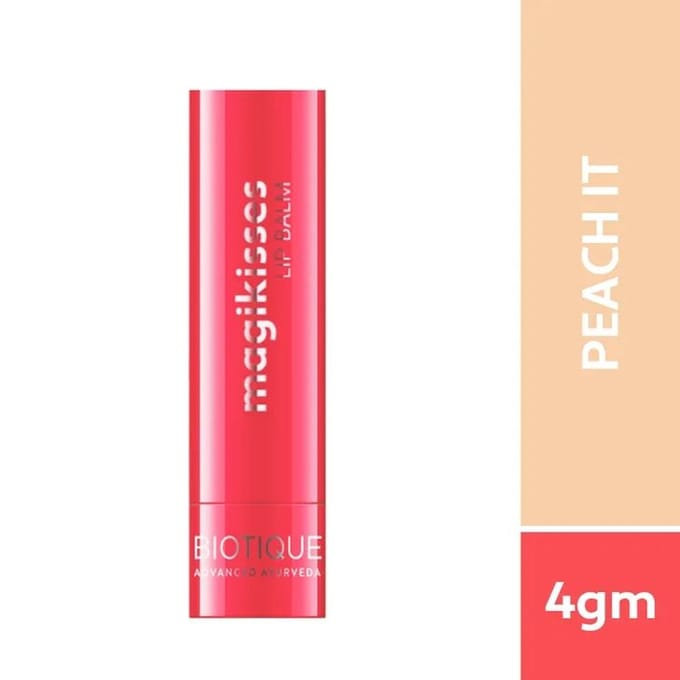 Lippenbalsem Perzik (4 gram), Magikisses Lippenbalsem Peach It, Biotique multi