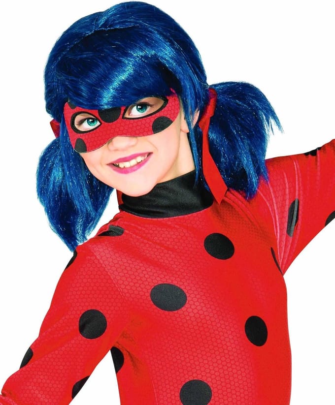 Rubies - Miraculous Ladybug Pruik - Maat One Size