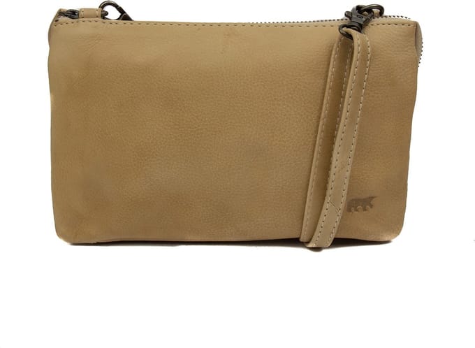 Bear Design Uma Crossbodytas Kleine Dames - Leer - Beige
